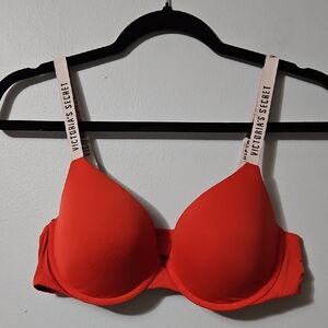 Victoria's Secret Red Underwire Seamless Bra Size 38C
